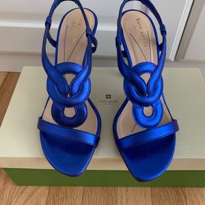 Kate Spade cobalt blue sandals